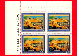 Nuovo - MNH - ITALIA - 1977 - Turismo - 4ª Emissione - Quartina - Fermo - 170 L. - 1971-80: Neufs