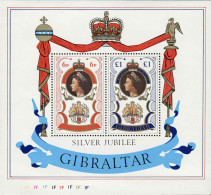 Gibraltar Bloc N** Yv: 3 Mi:3 Silver Jubilee Elisabeth II - Gibraltar