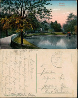 Ansichtskarte Wurzen Stadtpark, Teich 1915 - Wurzen
