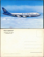 Ansichtskarte  OLYMPIC BOEING 747-200B JUMBO JET Flugwesen - Flugzeuge 1989 - 1946-....: Moderne