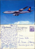 Ansichtskarte  Lufthansa Boeing 707 Intercontinental Jet Flugzeug 1989 - 1946-....: Moderne