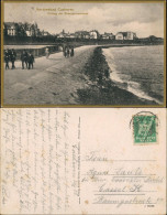 Ansichtskarte Cuxhaven Strandpromenade Goldrand 1925 Goldrand - Cuxhaven