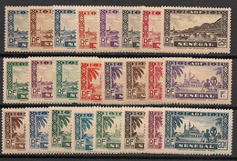 SENEGAL - 1935 - N°YT. 114 à 137 - Série Complète - Neuf Luxe ** / MNH / Postfrisch - Ungebraucht