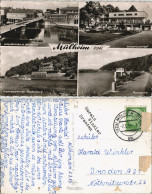 Mülheim  Ruhr Stadtteilansichten Ua. Ruhr-Partie, Brücke, Wasser-Bahnhof 1959 - Mülheim A. D. Ruhr