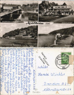 Mülheim  Ruhr Stadtteilansichten Ua. Ruhr-Partie, Brücke, Wasser-Bahnhof 1959 - Muelheim A. D. Ruhr