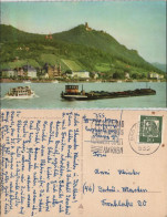 Ansichtskarte Königswinter Stadt, Rheinschiff Und Schlepper 1962 - Königswinter