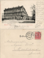 Ansichtskarte Meerane Bahnhofstraße Gel. Bahnpost Glauchau Gera 1901 - Meerane