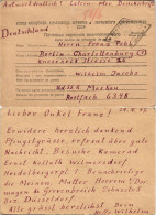 Kriegsgefangenenpost Rußland  Deutschland Stempel Von Moskau Nach Berlin 1947 - Unclassified