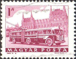 Hongrie Poste Obl Yv:1563 Mi:1931A Trolley Bus (Lign.Ondulées) - Gebraucht