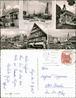 Ansichtskarte Lingen (Ems) Erdölraffinerie, Kirchen, Markt 1967 - Lingen