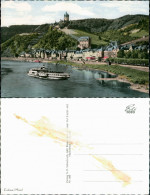 Cochem Kochem Panorama-Ansicht Mit Mosel Schiff Fahrgastschiff 1960 - Cochem