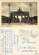 Ansichtskarte Mitte-Berlin Brandenburger Tor, Verkehr 1958 - Brandenburger Tor