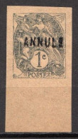 France 1c Stamp, Annule Overprint - Unused Stamps