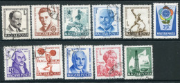 HUNGARY 1962 Eleven Commemorative Issues Used - Oblitérés