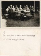 Hildburghausen Militärs Gruppenfoto Im Garten Sachsenburg  1940 Privatfoto Foto - Hildburghausen