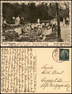 Ansichtskarte Bad Wörishofen Am Wasserplatz, Menschen Bei Der Kneipkur 1940 - Bad Woerishofen