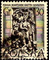 Pologne Poste Obl Yv: 805A Mi:974 Pomnik Bohaterow Ghetta Warszwa (cachet Rond) - Usados