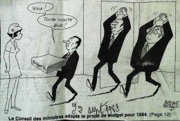 ► Coupure De Presse  Quotidien Le Figaro Jacques Faisant 1983  Delors Budget 1984 Mitterrand Mauroy - 1950 - Nu