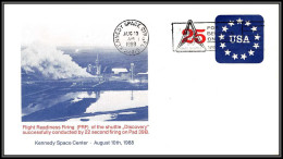 1769 Espace Space Entier Postal Stamped Stationery USA Discovery Shuttle (navette) Sts-26 10/8/1988 FRF FLIGHT READINESS - Etats-Unis