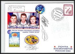 1767 Espace (space) Lettre (cover) Signé (signed Autograph) Pilots Kazakhstan 29/2/1996 Soyouz (soyuz) Tm 22 - Asia