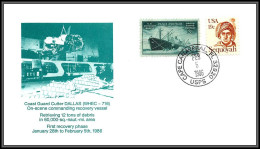1519 Espace (space Raumfahrt) Lettre (cover) USA COAST GUARD Dallas Whec 716 Dallas Recovery Vessel 5/2/1986 - Etats-Unis