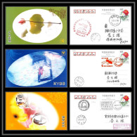 1360 Espace (space) Lot De 3 Entier Postal (Stamped Stationery) CHINE (china) SHENZHOU 6 Junlong / Haisheng 17/10/2005 - Asien