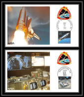 1217 Espace (space Raumfahrt) Lot 2 Carte Maximum (card) Discovery Shuttle (navette) USA 12/9/1991 STS-48 - Stati Uniti