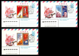 1067 Espace (space) Entier Postal (Stamped Stationery) Russie (Russia Urss USSR) 12/4/1981 3 Lettres Cosmonauts Gagarin - Russie & URSS
