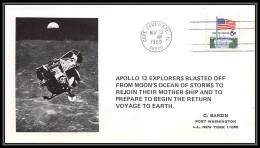 0889 Espace (space Raumfahrt) Lettre (cover Briefe) USA 13/11/1969 Apollo 12 Explorers Blasted Off - United States