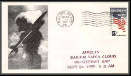 0599 Espace (space Raumfahrt) Lettre (cover Briefe) USA 24/9/1966 Wallops Islands Javelin Barium Vapor Cloud Us-german - United States