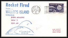 0791 Espace (space Raumfahrt) Lettre (cover Briefe) USA 7/11/1962 Wallops Island NIKE APACHE - Etats-Unis