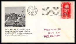0592 Espace (space Raumfahrt) Lettre (cover Briefe) USA 29/8/1966 Wallops Islands Nike Apache  - USA