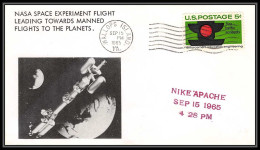 0531 Espace (space Raumfahrt) Lettre (cover Briefe) USA 15/9/1965 Wallops Islands Nike Apache - United States