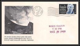 0541 Espace (space Raumfahrt) Lettre (cover Briefe) USA 20/10/1965 Wallops Islands Nike Cajun - Etats-Unis