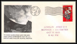0537 Espace (space Raumfahrt) Lettre (cover Briefe) USA 6/10/1965 Wallops Islands Javelin Argo D-4 Mother Daughter - United States