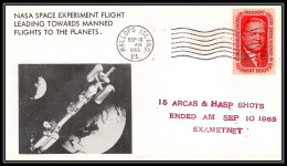 0528 Espace (space Raumfahrt) Lettre (cover Briefe) USA 10/9/1965 Wallops Islands Arcas & Hasp Shots - United States
