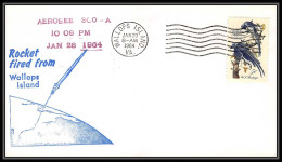 0436 Espace (space Raumfahrt) Lettre (cover Briefe) USA Wallops Islands Aerobee 20/1/1964 - United States