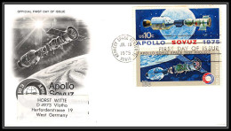 0221/ Espace (space Raumfahrt) Lettre (cover Briefe) USA 15/7/1975 Apollo Soyuz (soyouz Sojus) Project - United States