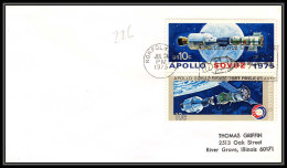 0226/ Espace (space Raumfahrt) Lettre (cover Briefe) USA N° 24/7/1975 NORFOLK Apollo Soyuz (soyouz Sojus) Project - Etats-Unis