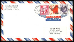 0176/ Espace (space) Lettre (cover) USA 15/7/1975 Apollo Soyuz (soyouz Sojus) Project BUHL PLANETARIUM - PITTSBURGH - Estados Unidos