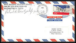 0133/ Espace (spacet) Lettre Cover Signé (signed Autograph) USA 15/7/1975 Apollo Soyuz (soyouz) Washington Noaa Weather - Stati Uniti