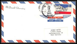 0125/ Espace (space Raumfahrt) Lettre (cover Briefe) USA 15/7/1975 Apollo Soyuz (soyouz Sojus) Project FORT DAVIS - Estados Unidos