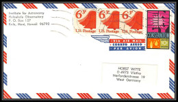 0120/ Espace (space Raumfahrt) Lettre (cover Briefe) USA 15/7/1975 Apollo Soyuz (soyouz) Project Haleakala KULA HAWAI - Etats-Unis