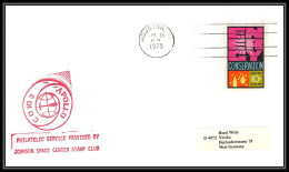 0065/ Espace (space Raumfahrt) Lettre (cover Briefe) USA 15/7/1975 - Apollo Soyuz (soyouz Sojus) Johnson Center Rouge - Estados Unidos