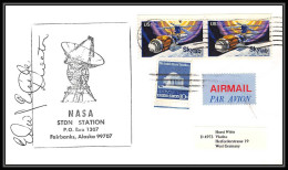 0043/ Espace (space) Lettre (cover) Signé (signed Autograph) USA Skylab 15/7/1975 - Apollo Soyuz Fairbanks - Stati Uniti