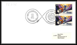 0017/ Espace (space Raumfahrt) Lettre (cover Briefe) USA Apollo Program Skylab 25/7/1975 Spacepex Houston - United States