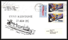 0016/ Espace (space) Lettre Cover USA Skylab Signé (signed Autograph) 15/7/1975 Apollo Program USNS REDSTONE T-agm-20 - Etats-Unis