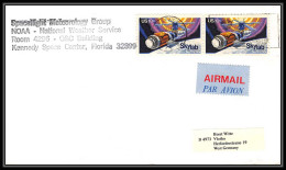 0002/ Espace (space Raumfahrt) Lettre (cover Briefe) USA Skylab 24/7/1975 KENNEDY SPACE CENTER Apollo Soyuz Test Project - USA