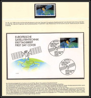 2350X Espace (space) Lettre (cover Briefe) Allemagne (bund) 1121 Satellite - Probe - Tv-sat Tdf1 20/6/1986 Fdc + Mnh ** - Europe