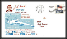 2291 Espace (space Raumfahrt) Lettre (cover Briefe) USA X 24 B Lifting Body Flight Test Edwards Manke 1/8/1973 - USA